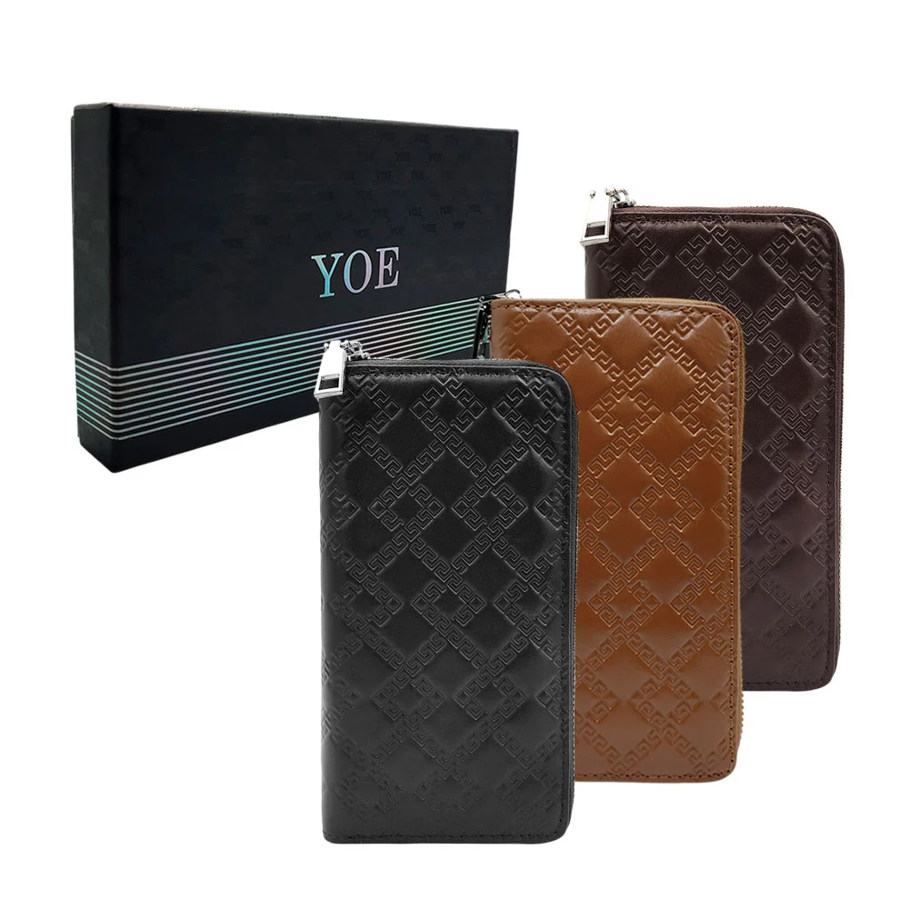 Cartera rectangular yoe de vinil con estampado de monograma para dama…