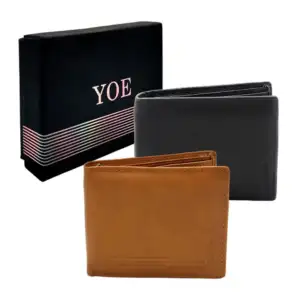 Cartera / billetera yoe de color liso para hombre, variedad de colore…