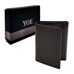 Cartera / billetera plegable yoe de color liso para hombre, variedad …