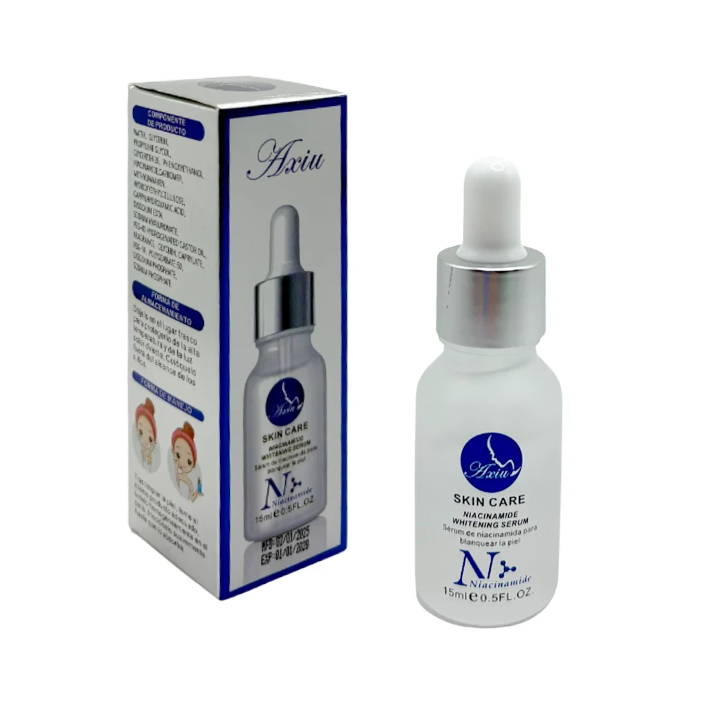 Serum facial con gotero y niacinamida para el cuidado y tratamiento d…