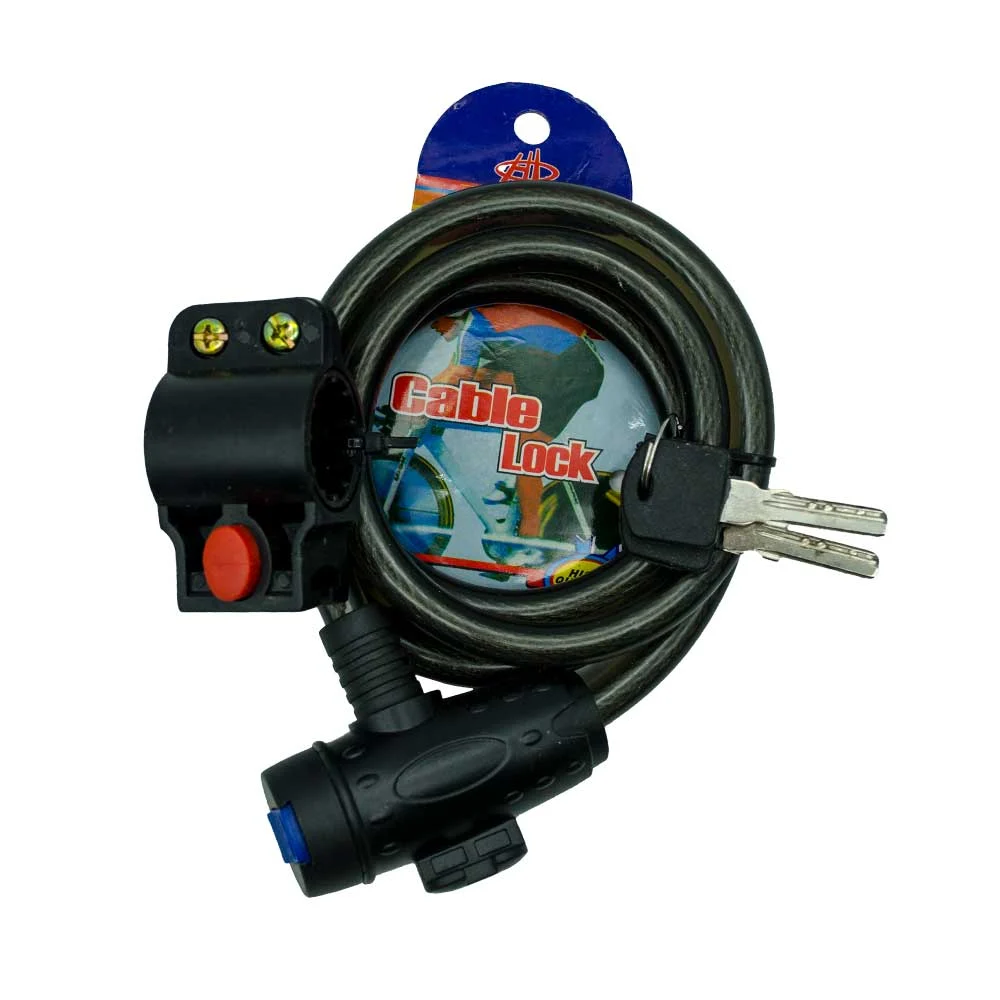 Candado con cadena para bicicleta, variedad de colores / hl-cpb5736
