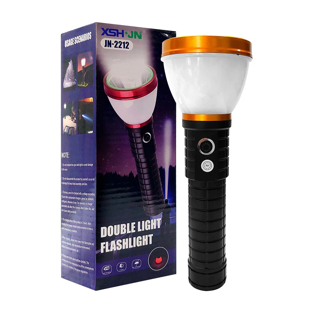 Lámpara manual recargable con 5 modos de iluminación / jn-2212