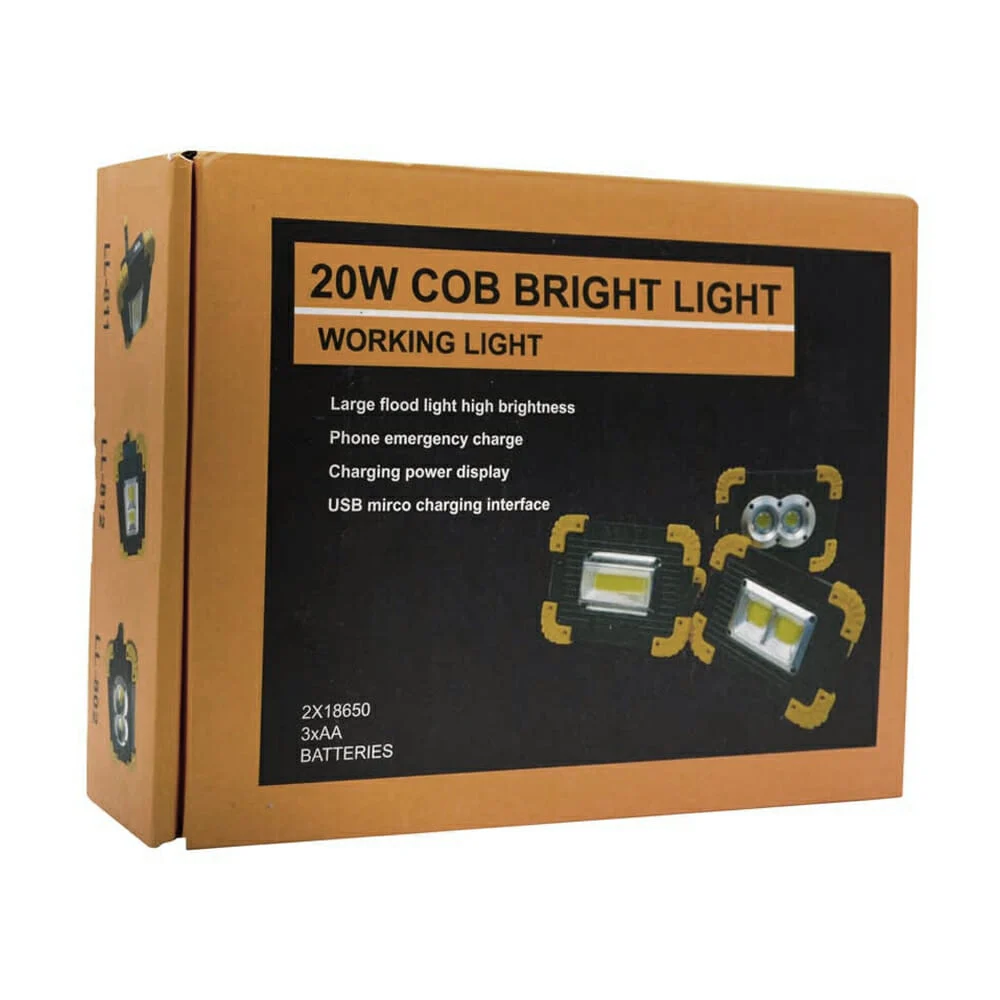 Lámpara reflectora de trabajo, 20w/ cob bright light lam5617