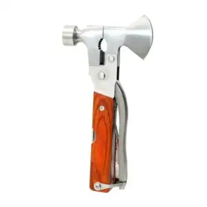 Multiherramienta martillo hacha 8 en 1 con acabado de madera / hl-nvj…