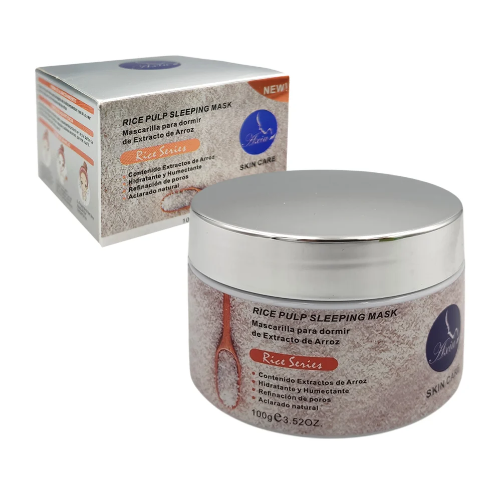 1pza Mascarilla nocturna aplicable con extracto de pulpa de arroz