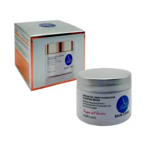 Mascarilla facial hidratante para dormir, con extracto de aceite de a…