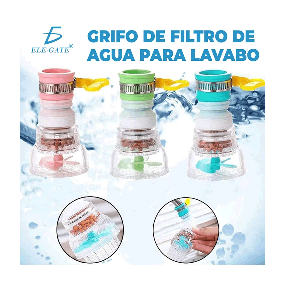 Filtro flexible universal para grifo de agua, variedad de colores / h…