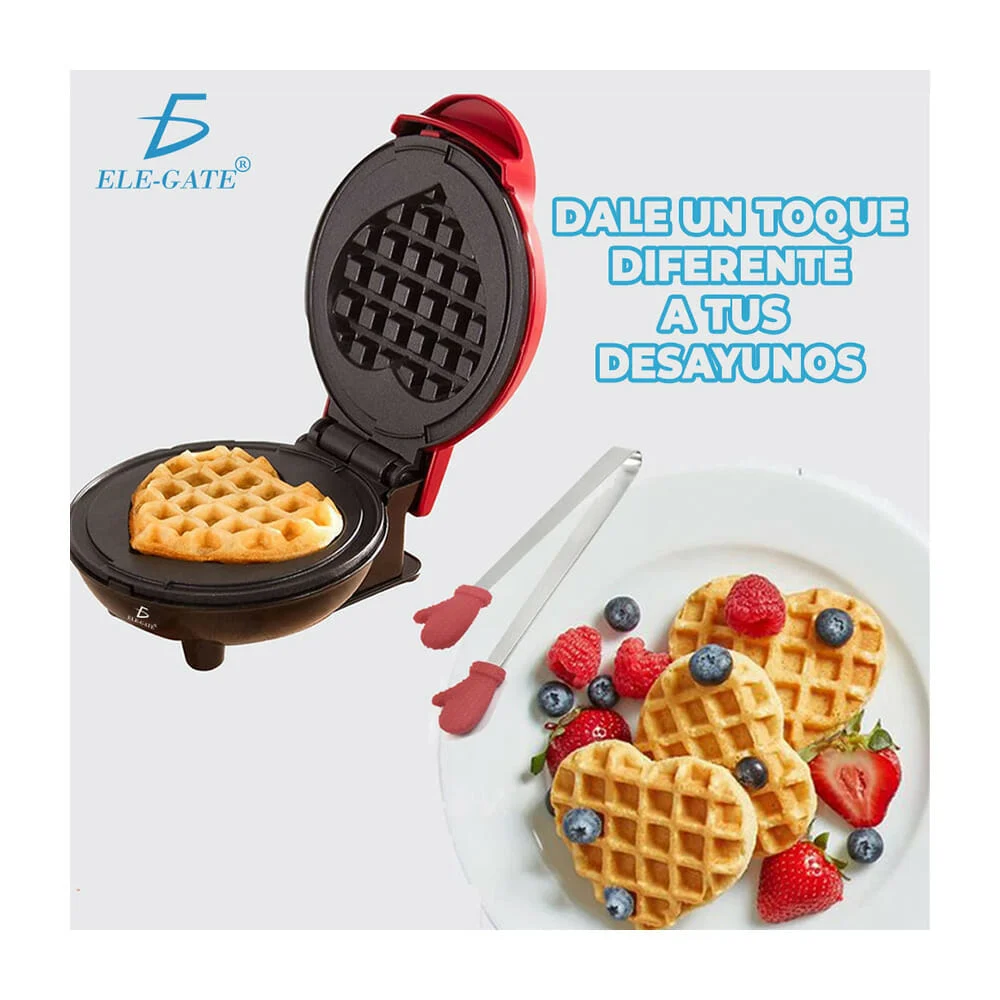 Waflera eléctrica para wafles en forma de corazón / hog.123.corazon
