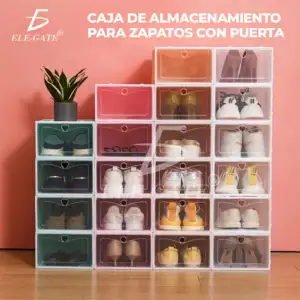 Paquete de 6 organizadores apilables de plástico para zapatos / hog.1…