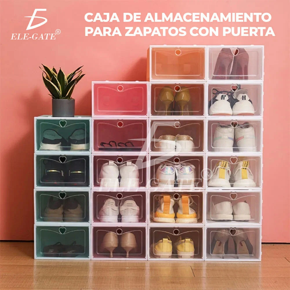 Paquete de 6 organizadores apilables de plástico para zapatos / hog.1…