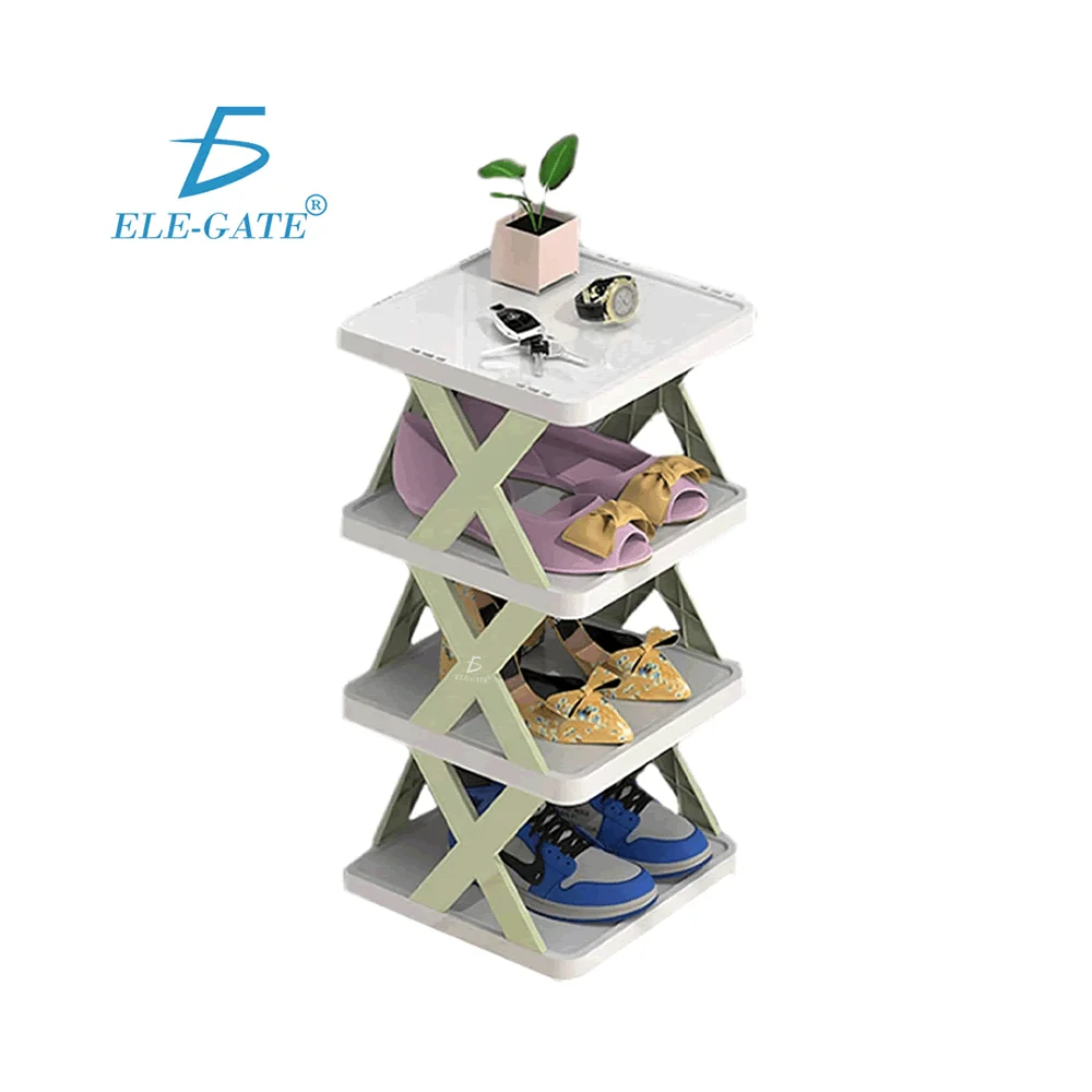 Zapatera retráctil pequeña de 4 niveles 66.5cm / hog.132.4