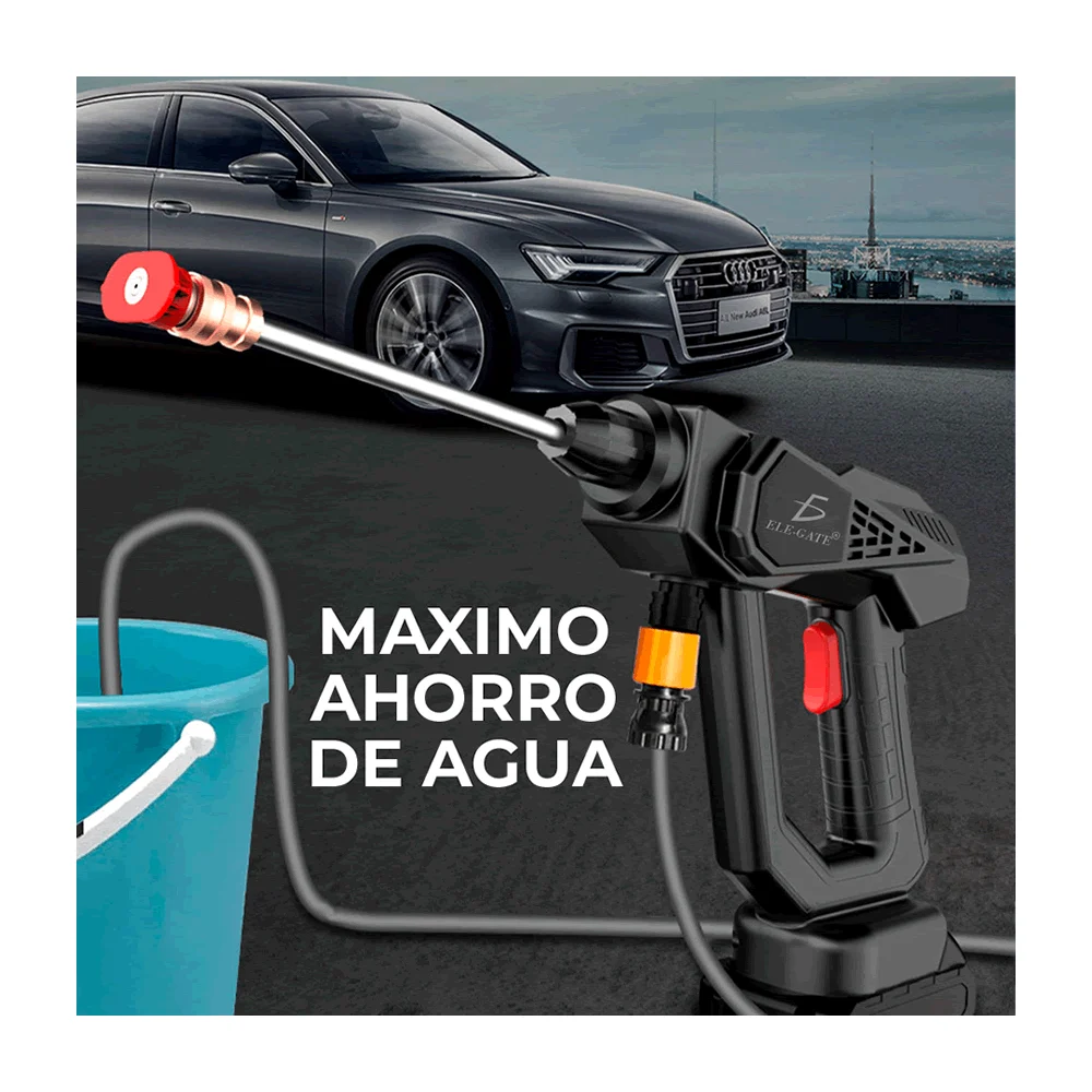 Pistola hidro-lavadora para lavado de coches, inalámbrica con batería…