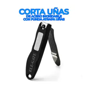 1pza Cortauñas multifuncional mediano ele-gate de acero inoxidable co…