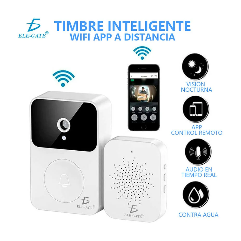 Timbre inteligente wifi con cámara remota / hog.x9