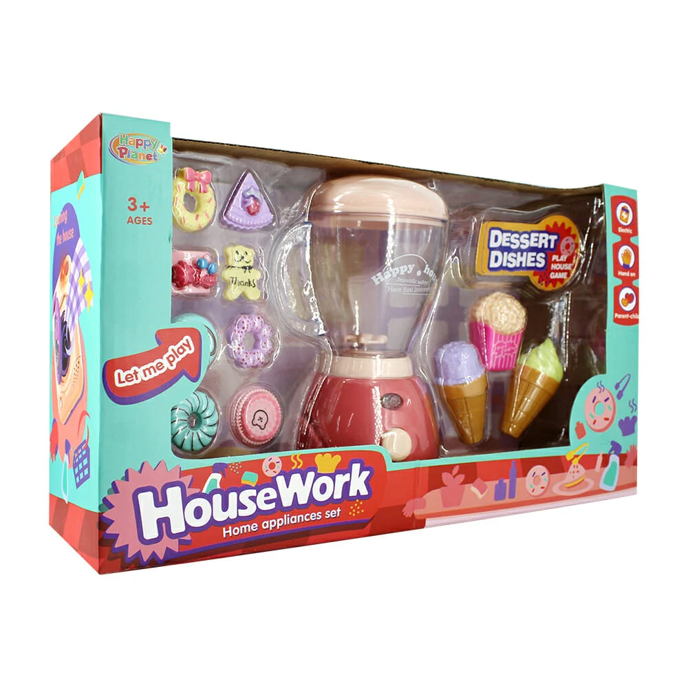 Licuadora de juguete con luz, sonido y accesorios / house work / ht88…
