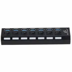Hub de 7 puertos 3.0 de alta velocidad, con switches controladores e …