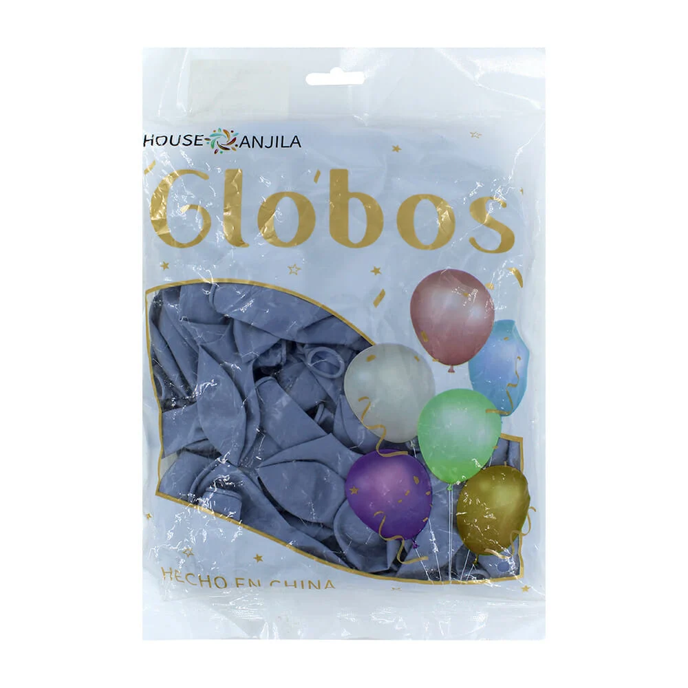 Paquete con 100 globos de látex lisos de 10 pulgadas, variedad de col…