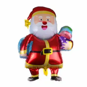 1pza Globo metálico en forma de santa claus 94cm / hw-1265