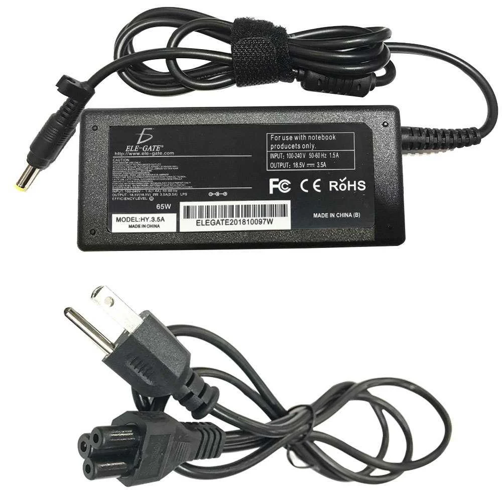 Cargador de punta amarilla para laptop, compatible con Hp 65w / hy.3.…