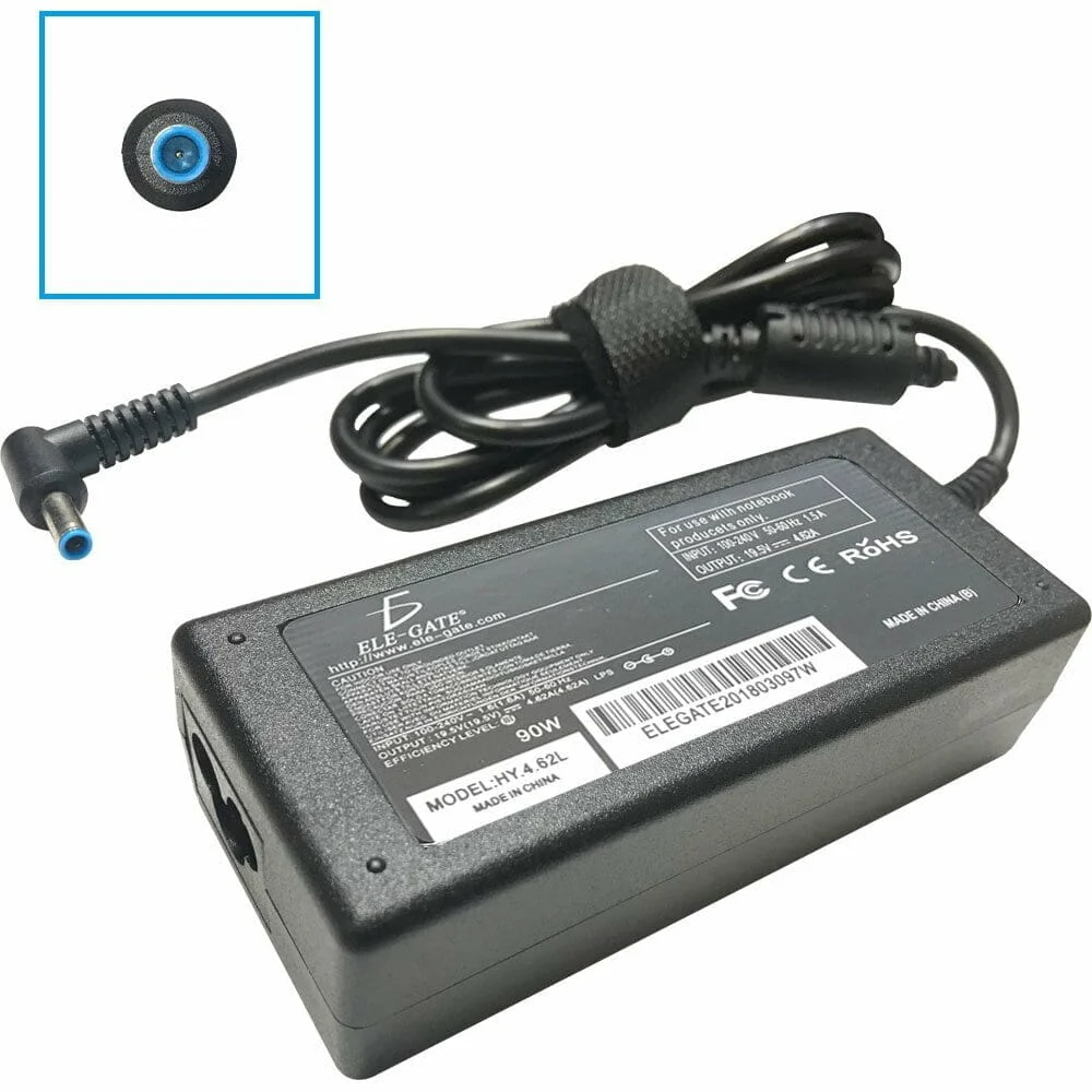 Cargador de punta azul para laptop, compatible Hp 90w / hy.4.62 / hy.…