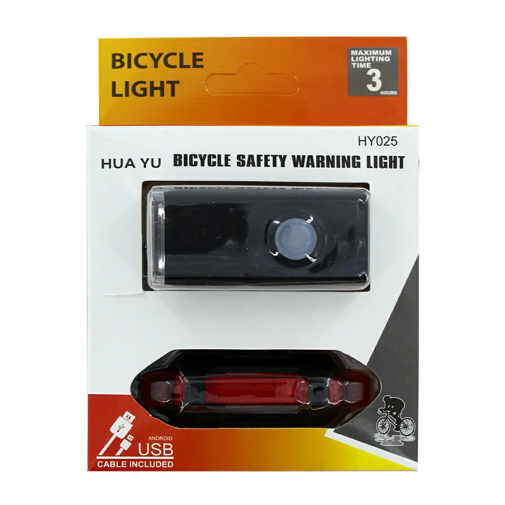 Kit de lámpara delantera y trasera para bicicleta + cable usb t-606-h…