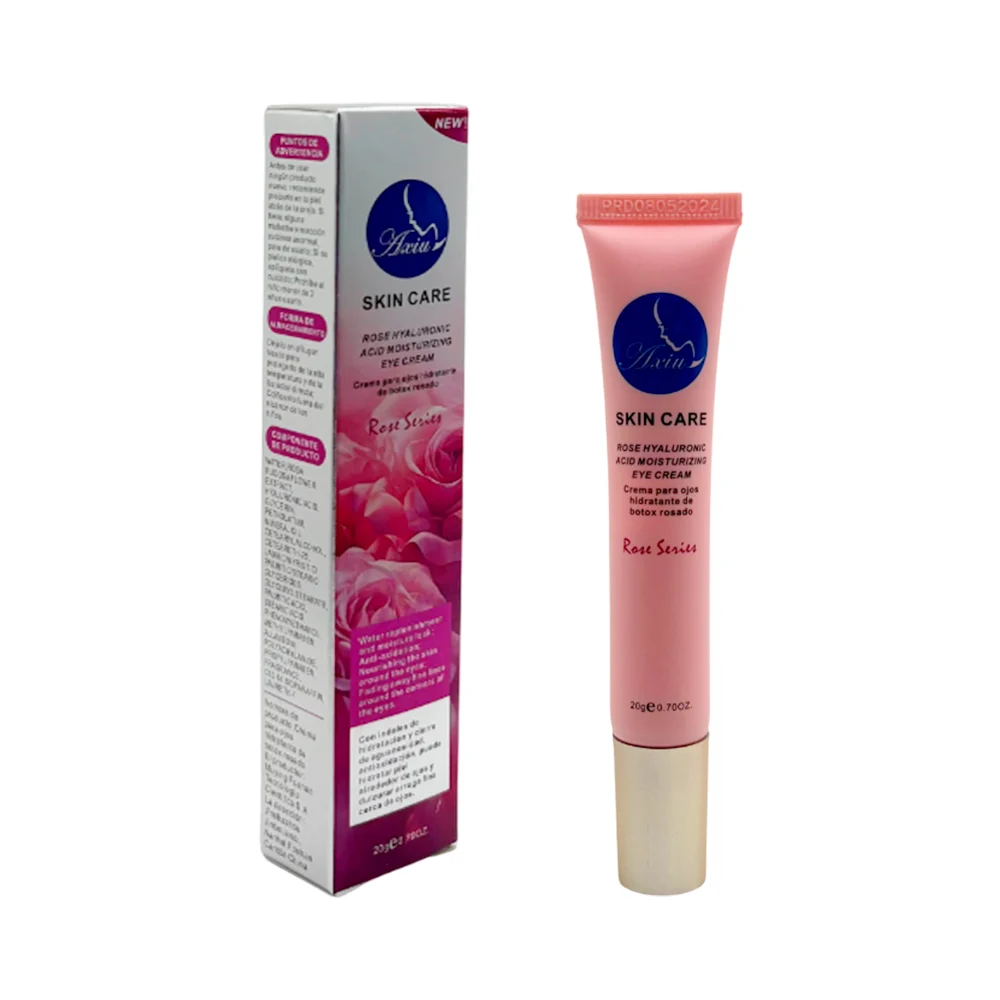 Crema para los ojos de 20g con extracto de rosas y ácido hialurónico