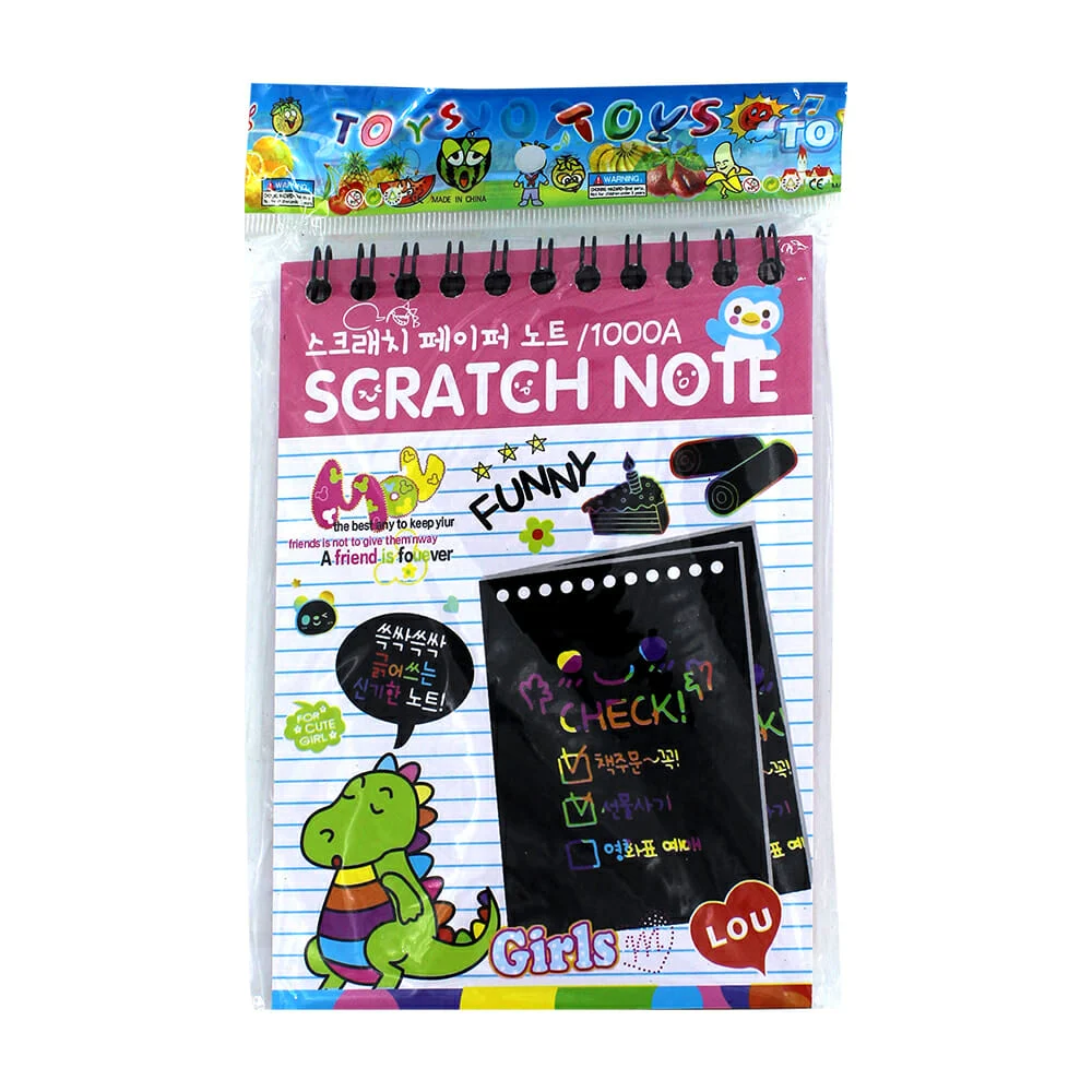 1pza Libreta mágica arcoíris scratch / scratch note 1000a / y-0141 / …