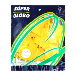 Paquete con 25 globos de látex 12 pulgadas en color amarillo