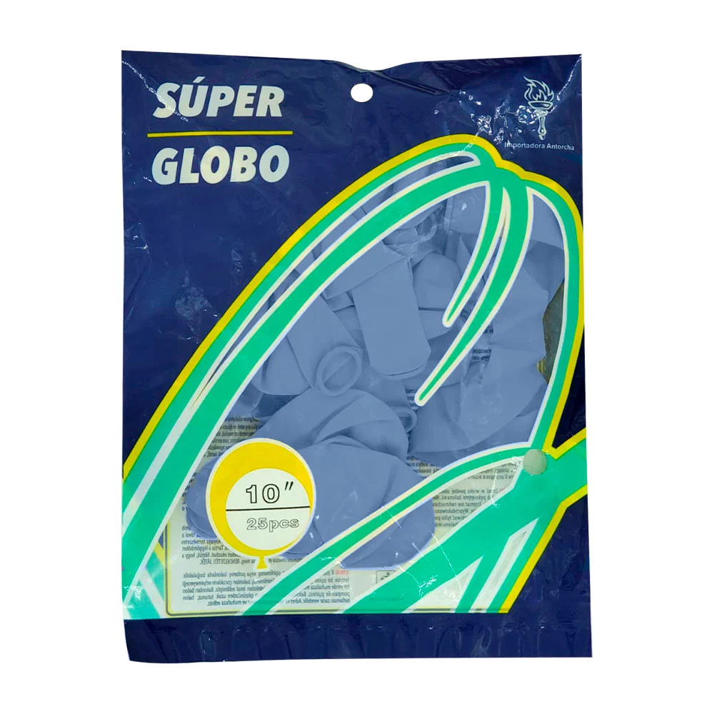 Paquete con 25 globos de látex 10 pulgadas en color gris
