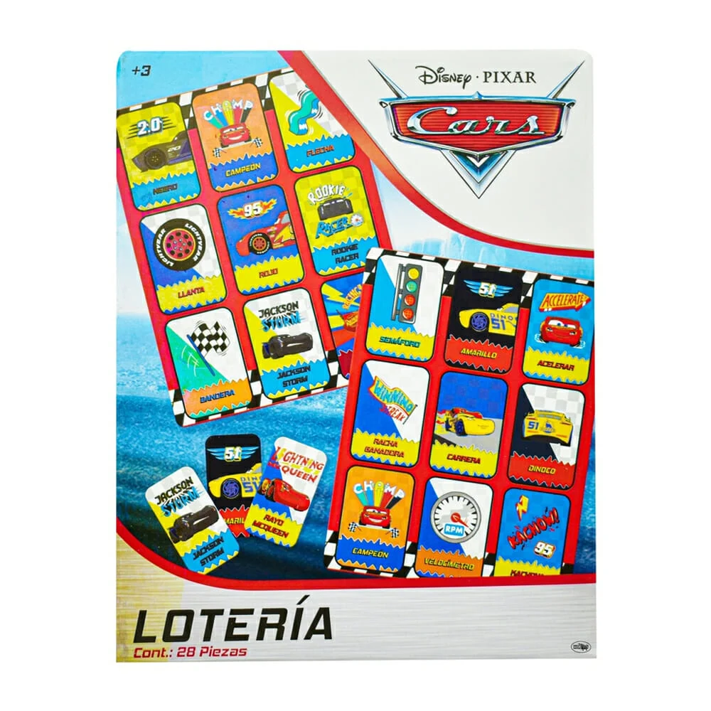 Juego de mesa / lotería de 28 piezas con diseño de cars / j--lt14
