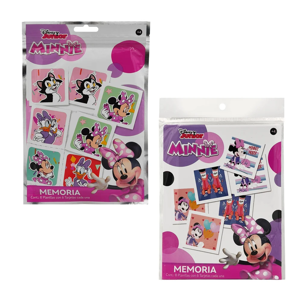 Juego de memoria con 48 cartas estampado de minnie mouse, variedad / …