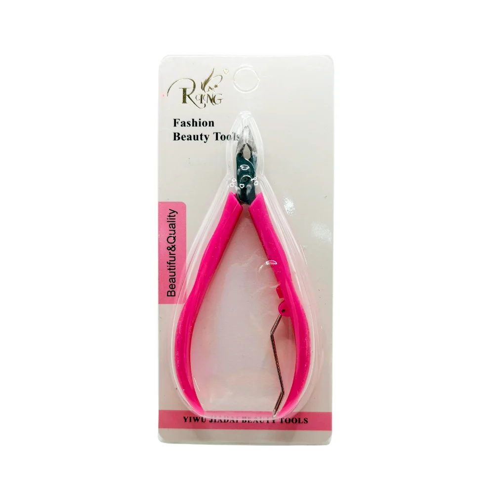 1pza Pinza alicate para manicura metálica, variedad de colores / ring…