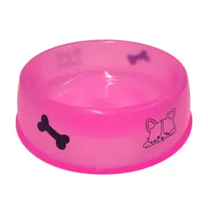 Plato grande de plástico para mascotas con diseño jr1003 / lf-cw9853