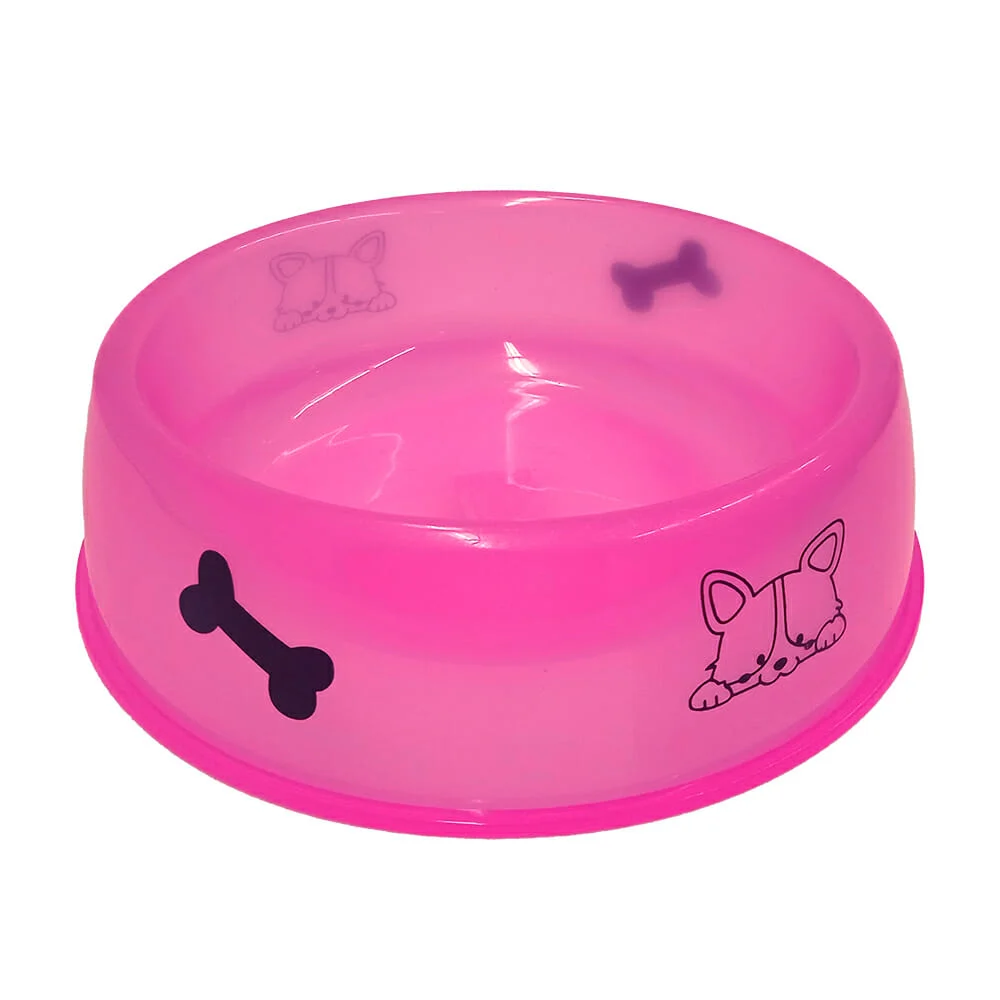 Plato grande de plástico para mascotas con diseño jr1003 / lf-cw9853