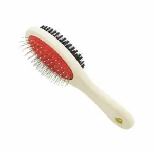Cepillo doble de madera, de tamaño chico para mascota / jr1122