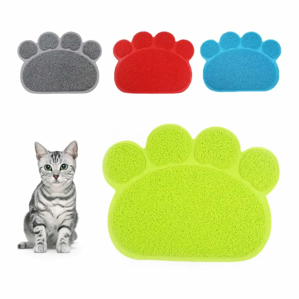 Tapete chico antiderrapante en forma de huella para mascota jr1378
