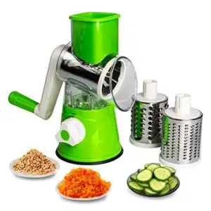 Rallador cortador manual de frutas y verduras con navajas intercambia…