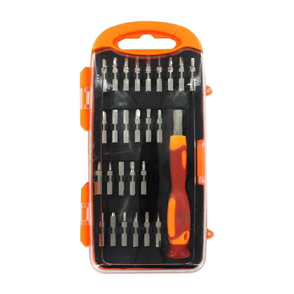 Estuche con desarmador multiusos y 27 puntas intercambiables / hl-ju9…