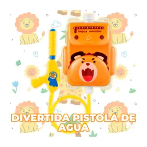 Tanque mochila rectangular de plástico ele-gate con diseño de león y …