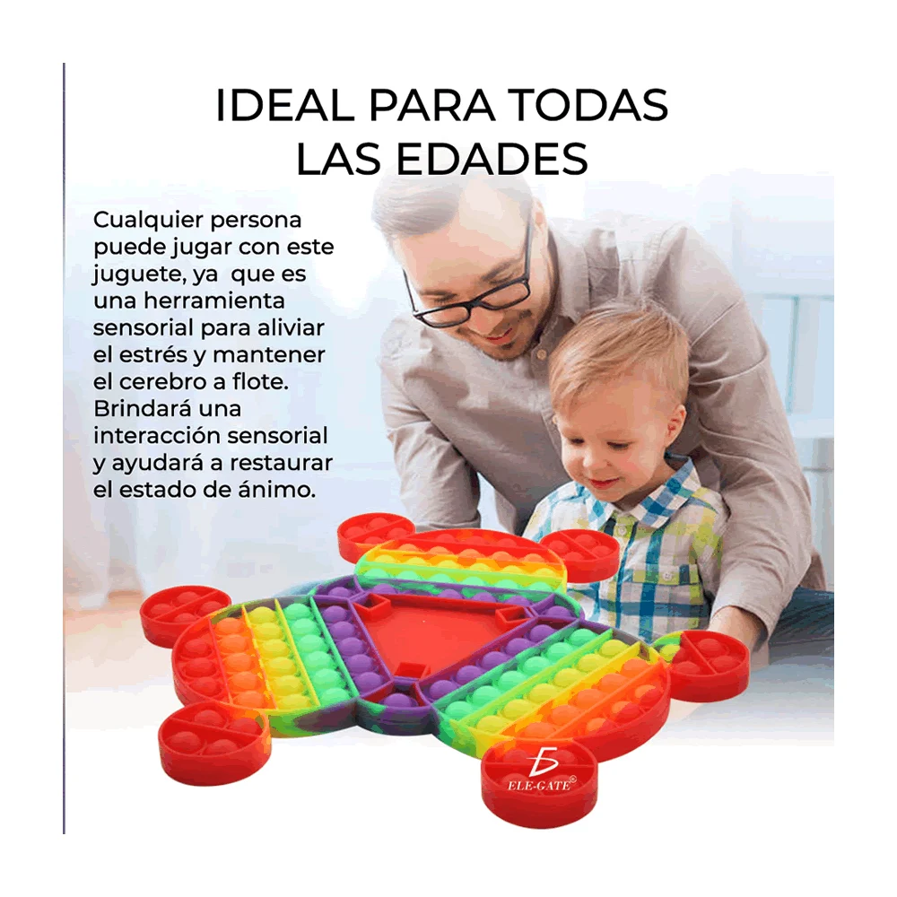 Juguete pop it triple mickey con dados jug.20.mic