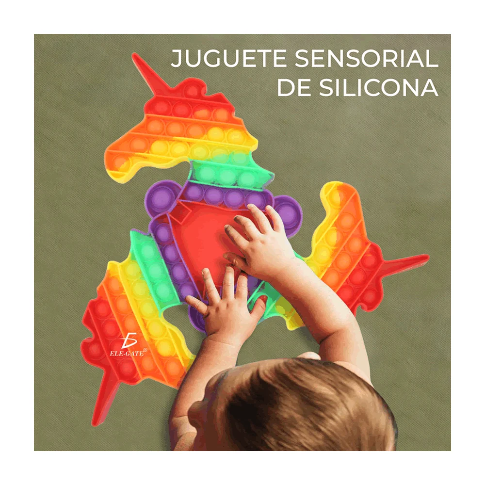 Juguete pop it triple unicornio con dados jug.20.uni