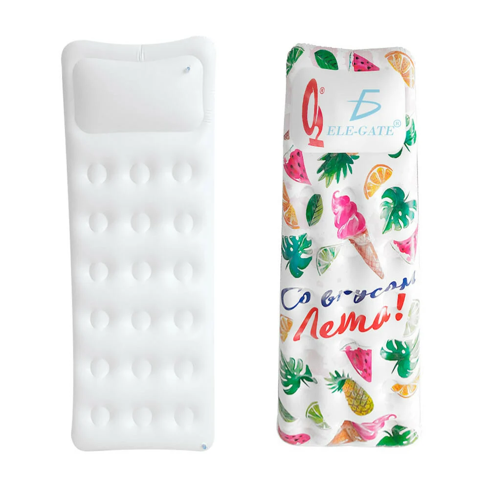Camastro inflable con textura suave y estampado temático de playa 180…