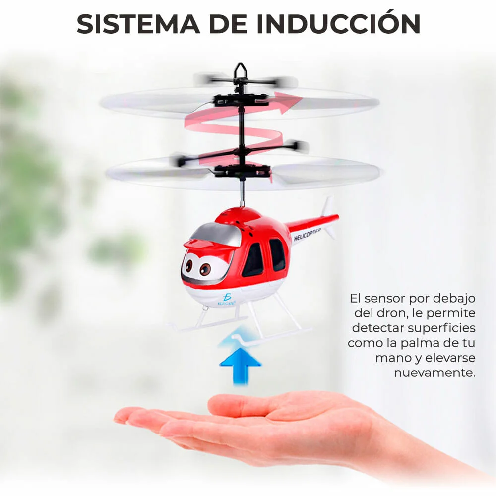 Juguete dron helicóptero control sensor recargable / jug.fxq988a