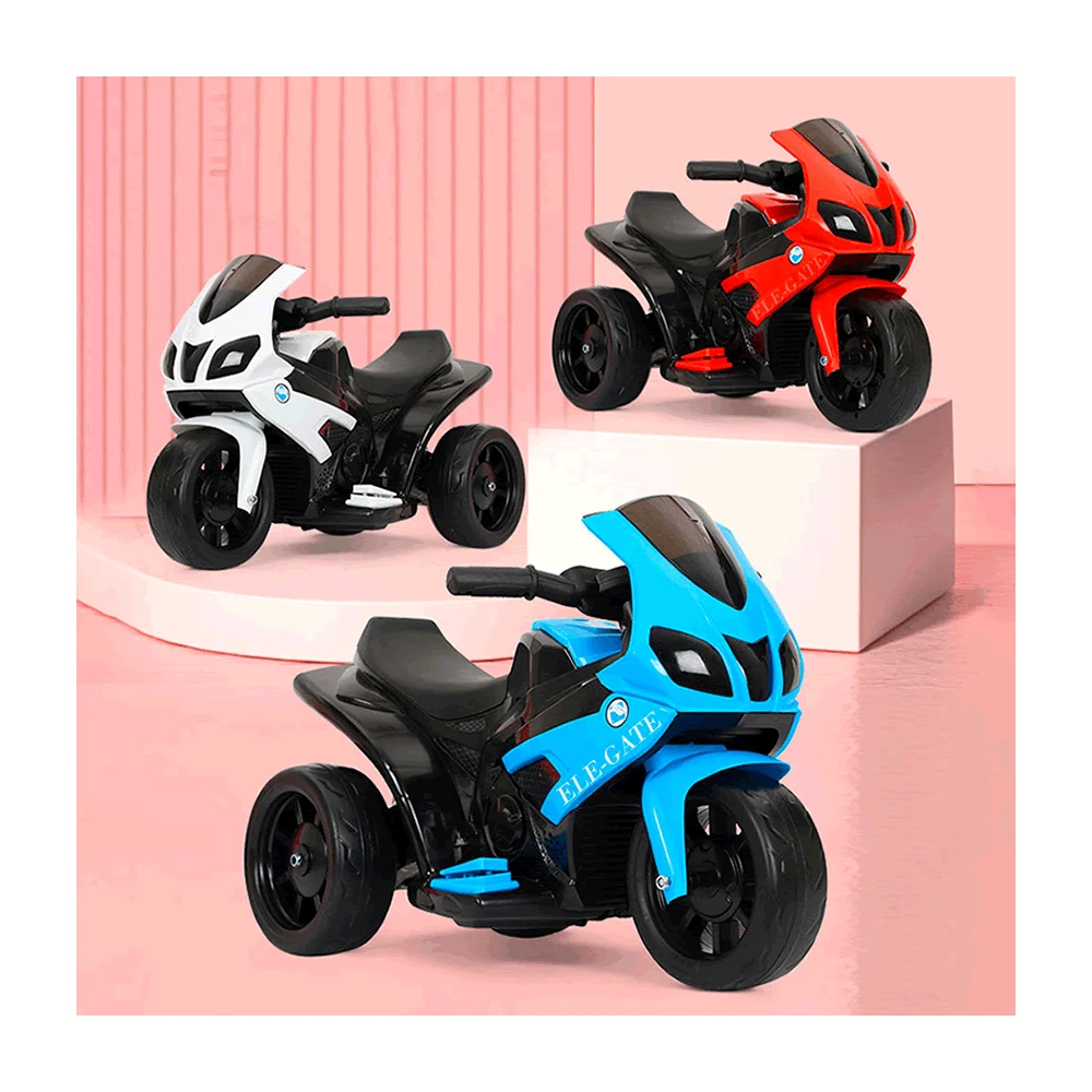 Moto eléctrica montable de 3 llantas para niños, variedad de colores …
