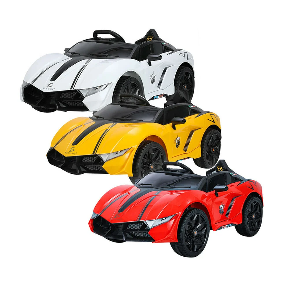 Carro eléctrico infantil montable tipo super deportivo, variedad de c…