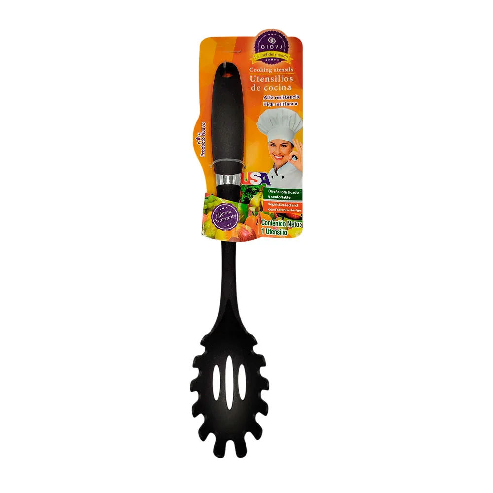 Cucharón de plástico para servir espagueti o ensaladas