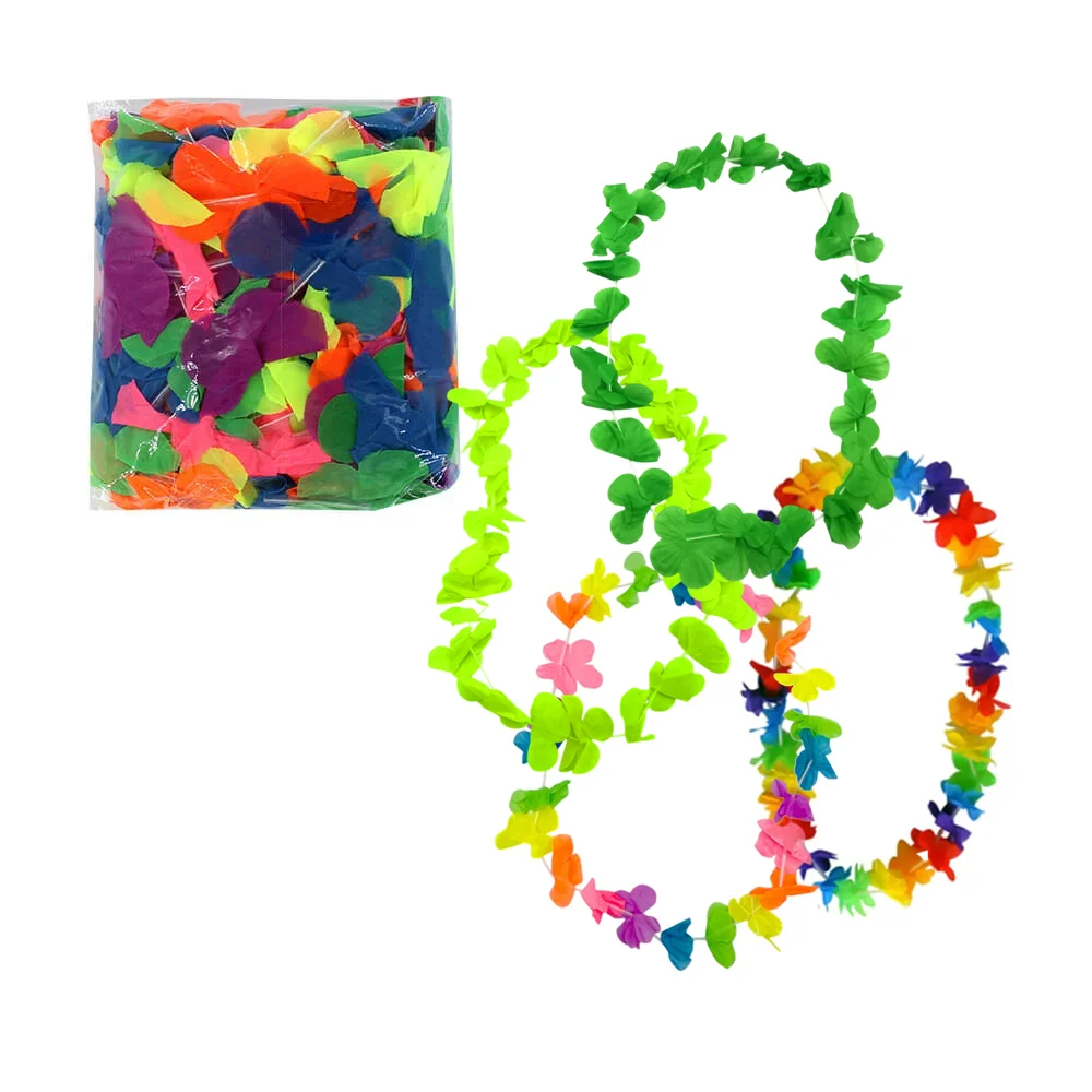 Paquete 12 collares hawaianos con flores tropicales / hwn-d-005 / tt-…