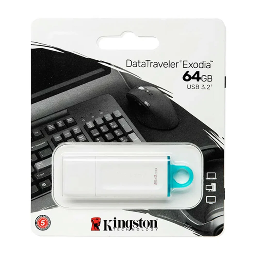 Memoria usb 3.2 data travel exodia kingston color blanco de plástico …