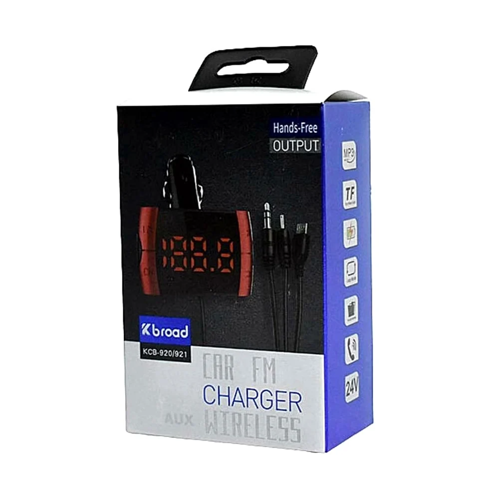 Plug transmisor inalámbrico mp3 rectangular con pantalla digital, pul…