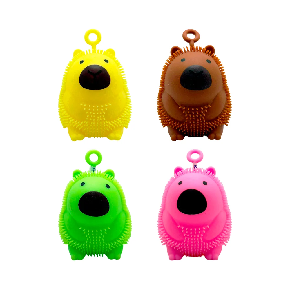 Juguete antiestrés en forma de animalito con luz led, surtido / kp158